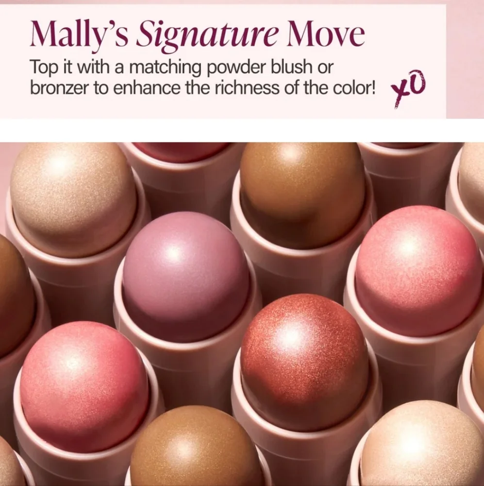 🌺Mally Sun Kissed Bronze Cream Blush Shimmer, Shape & Glow Face Defining Stick